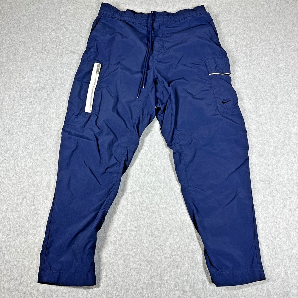 Nike Essentials Utility Pants Men's 32 Medium Sportswear Blue Jogger
